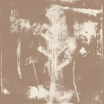 Witte bloem. Japanse botanische kunst. van Dina Dankers