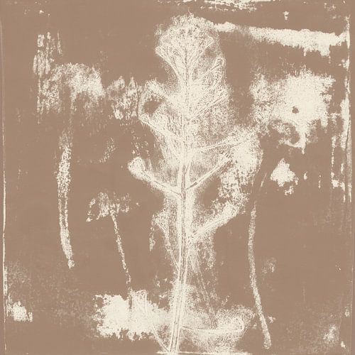 Witte bloem. Japanse botanische kunst.