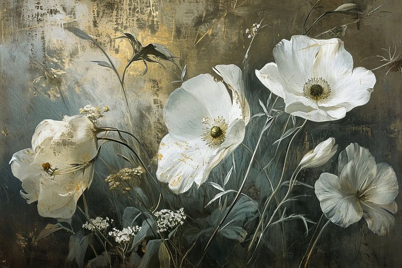 Anemones | Anemones Earth Shades by Eye catching paintings