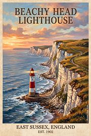 Beachy Head Lighthouse, England by Ted Decker