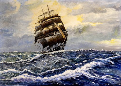 Zeilschip. De bark  James Graig.