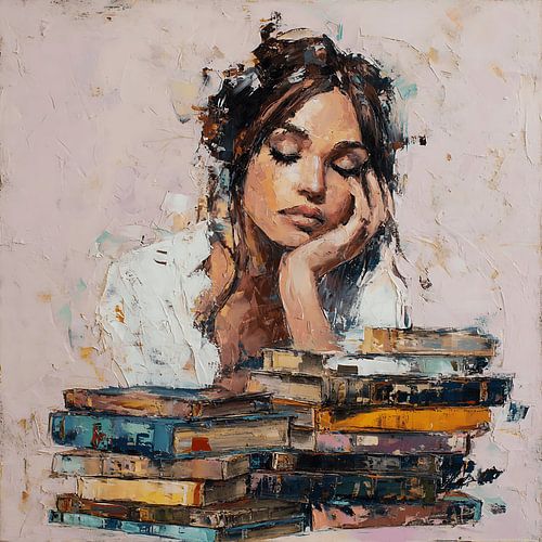 Floating Books Reveal Her Hidden Memories