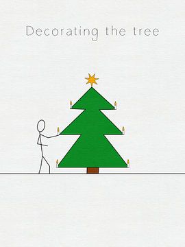 Decorating the tree van Hilde Remerie Photography and digital art