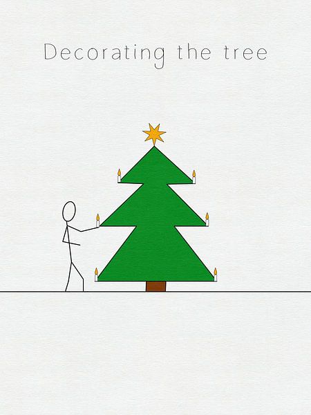 Decorating the tree by Hilde Remerie Photography and digital art
