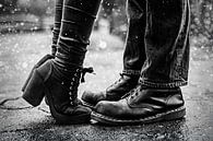 Photo of Feet or Shoes of Couple in the Rain: Symbolism of Desire and Proximity by Elianne van Turennout thumbnail