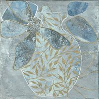 Abstracte Vaas in Blauw tinten