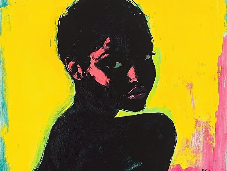 Expressive Face | Echoes of Colourful Whispers by Wonderful Art