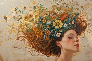 Frau Blumen | Malerei | Impressionismus