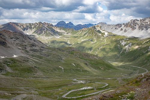 Soft landscape photo of the Italian alps