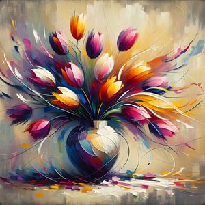 Tulipes dans un vase