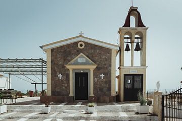 Traditioneel kerkje op Grieks eiland Corfu | Reisfotografie fine art foto print | Griekenland, Europ van Sanne Dost