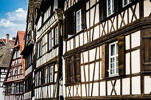 Fassade Fachwerkhaus  Gerberviertel Altstadt Frankreich Strassburg