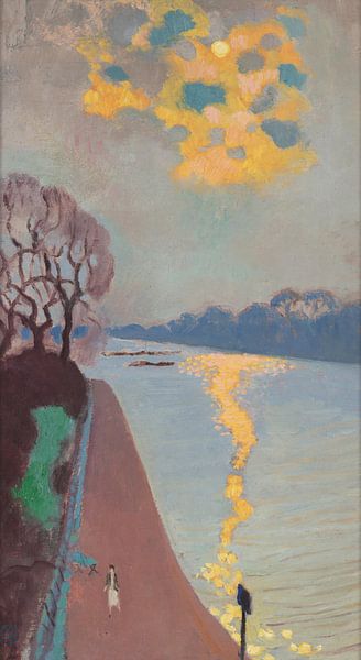 Maurice Denis~Sonnenlicht auf dem Fluss von finemasterpiece
