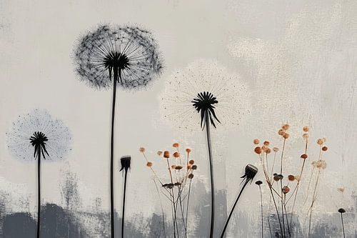 Botanisch abstract in Japandi stijl