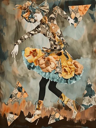 Collage d'art contemporain