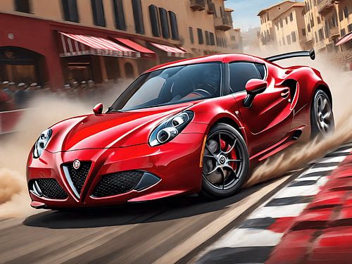 Alfa Romeo 4C rossa