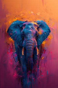 Majestic Colours - The Mighty Elephant by Eva Lee
