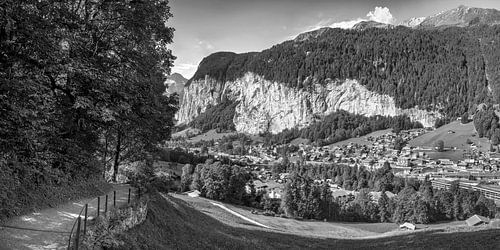 Lauterbrunnen zwart-wit