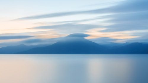 Blauer Sonnenuntergang