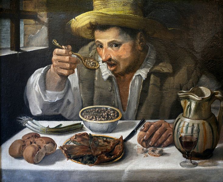 Annibale Carracci, The bean eater, 1585 by Atelier Liesjes