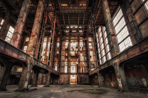 Verlassen Energiezentrale