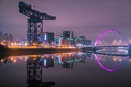 Glasgow city reflectie van Sander Groenendijk