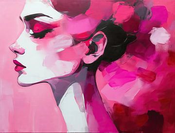 Roze Portret van De Mooiste Kunst