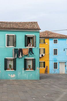 Wäschetag auf der italienischen Insel Burano