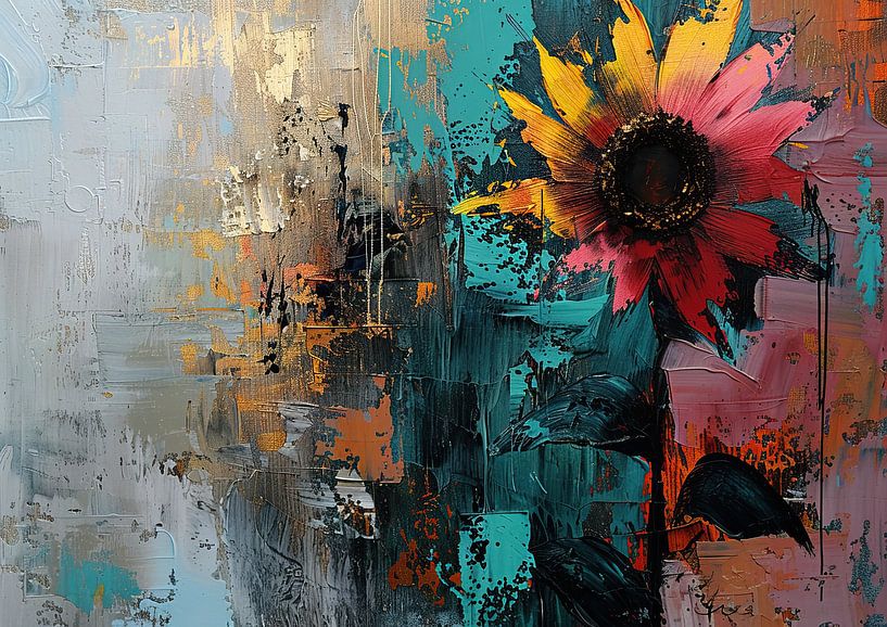 Fleurs modernes par Peinture Abstraite