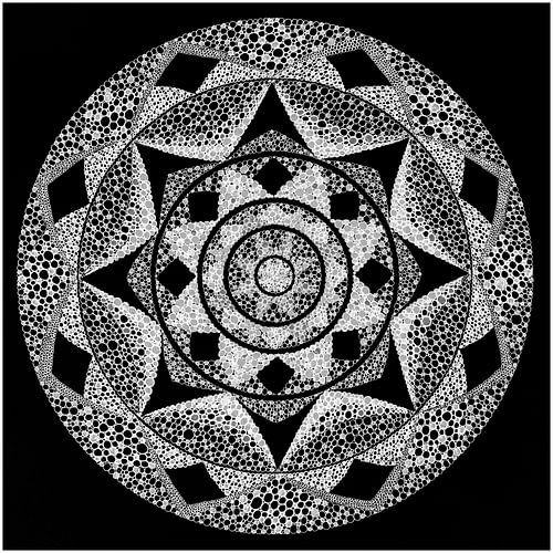 Beautiful Mandala in Black & White