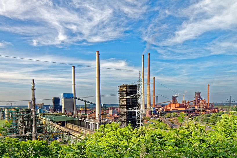 Industrial scenery in Duisburg (7-12965) by Franz Walter
