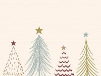 Four Christmas Trees