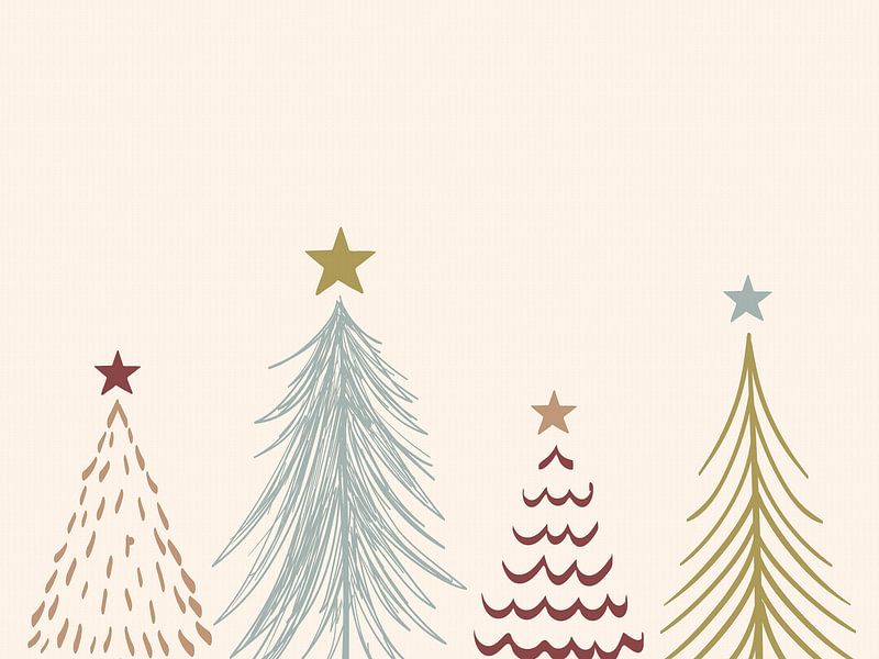 Quatre arbres de Noël par MDRN HOME