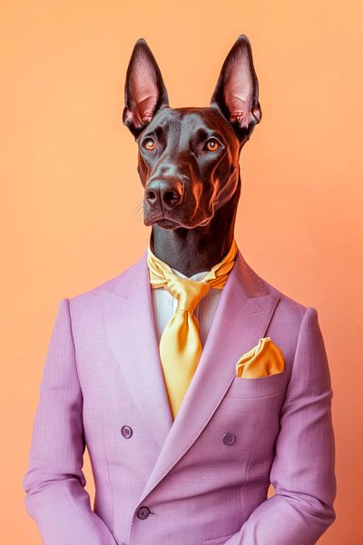 Doberman by Poster Art Shop