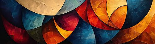 Abstrait coloré | Spectre mystique Géodésie