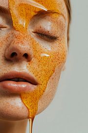 Natural facial treatment with honey by Poster Art Shop