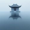 Chinesisches Gebäude ruhige Farben lange Belichtung von TheXclusive Art