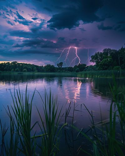 Stormy skies: dark clouds pile up