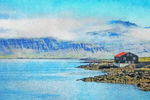 Der Fjord und die Berge