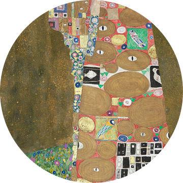 De Kus x De omhelzing van de minnaar, Gustav Klimt