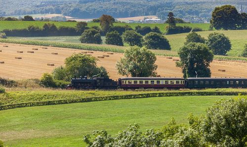 Stoomtrein door het Zuid-Limburgse heuvelland