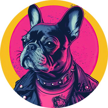 Pop Art Bulldog van De Mooiste Kunst
