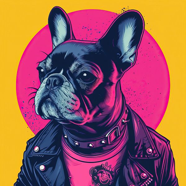 Bouledogue Pop Art par Art Merveilleux