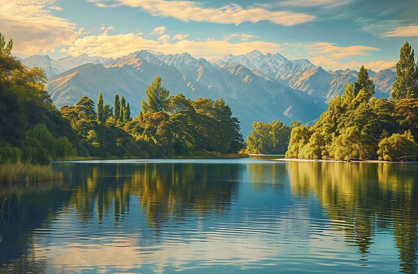 Traumhafter See von fernlichtsicht
