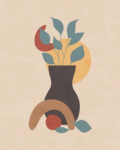 Illustration minimaliste d'une nature morte sur Tanja Udelhofen