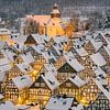 Freudenberg im Siegerland an einem Winterabend von Michael Valjak