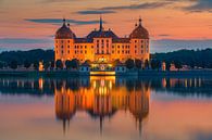 Coucher de soleil au château de Moritzburg par Henk Meijer Photography Aperçu