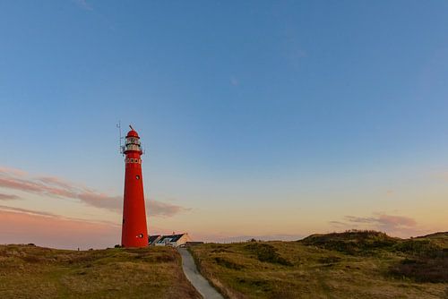 Panorama Schiermonnikoog in de duinen met de vuurtoren  van Sjoerd van der Wal Fotografie