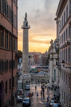 Zuil van Trajanus in Rome van David van der Kloos