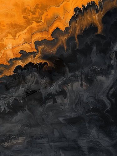 Zee van zand vanuit de lucht